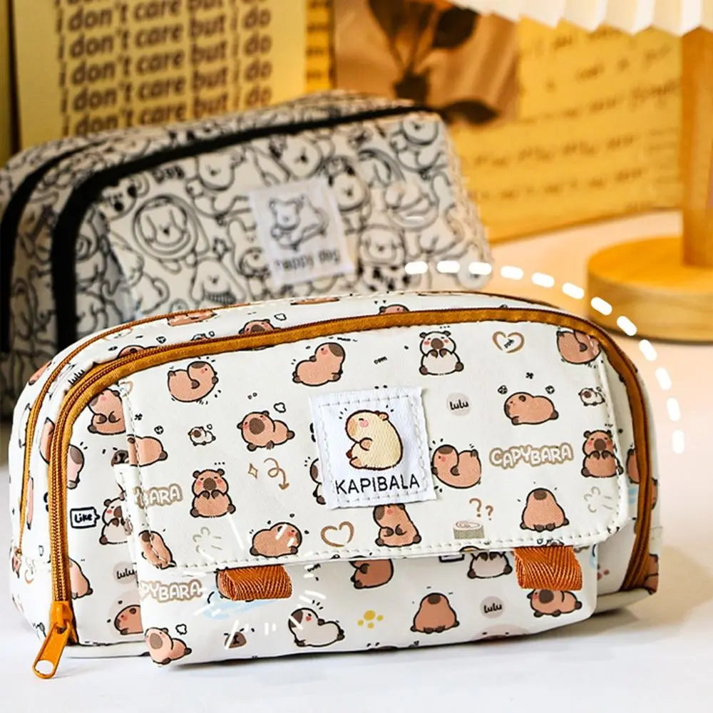 Kawaii Capybara Pencil Bag