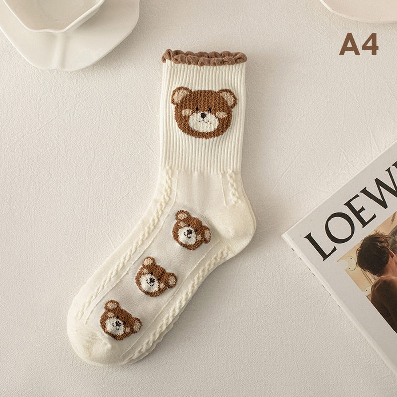 Harajuku Teddy Bear Socks