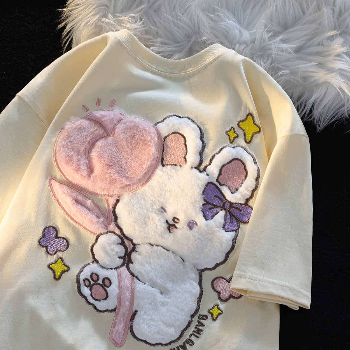 Fluffy Tulip Bunny T-Shirt