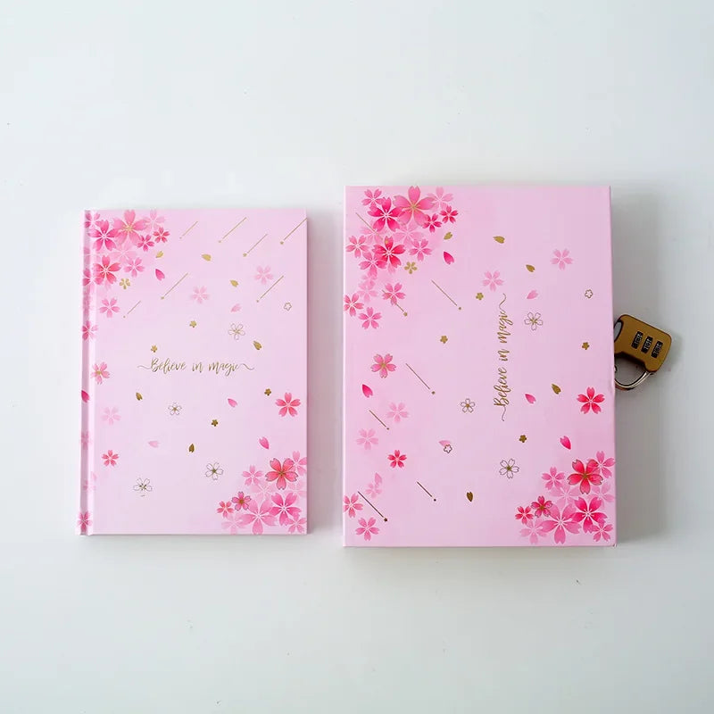 Cherry Blossom Lock Box Diary