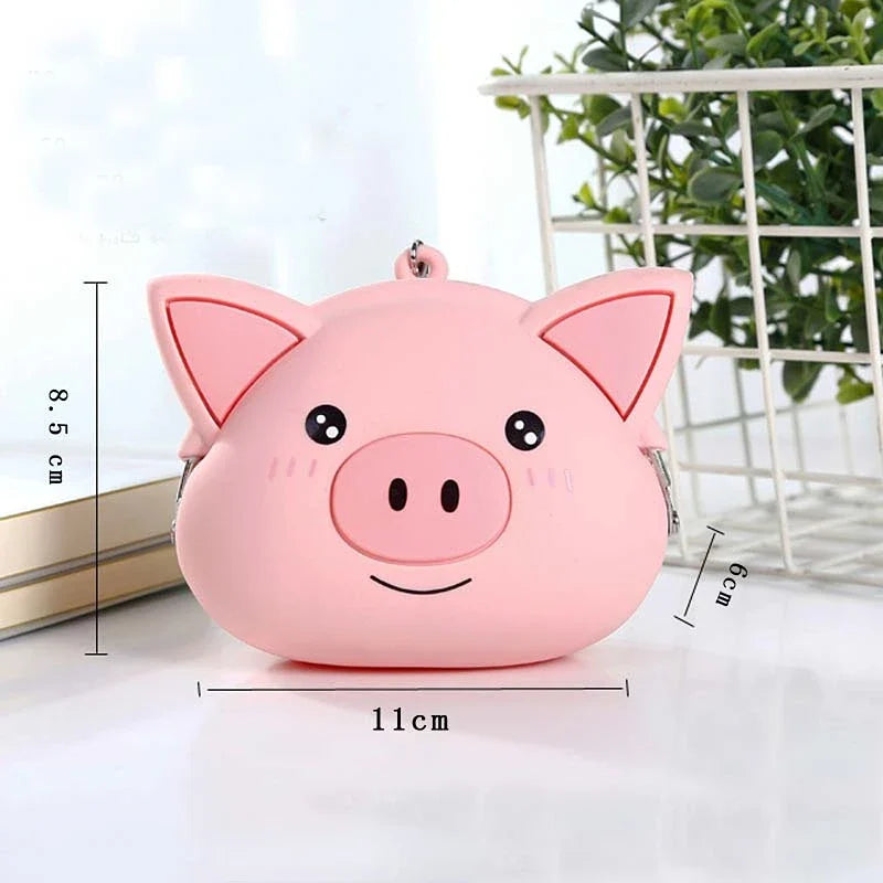 Pink Pig Silicone Coin Purse