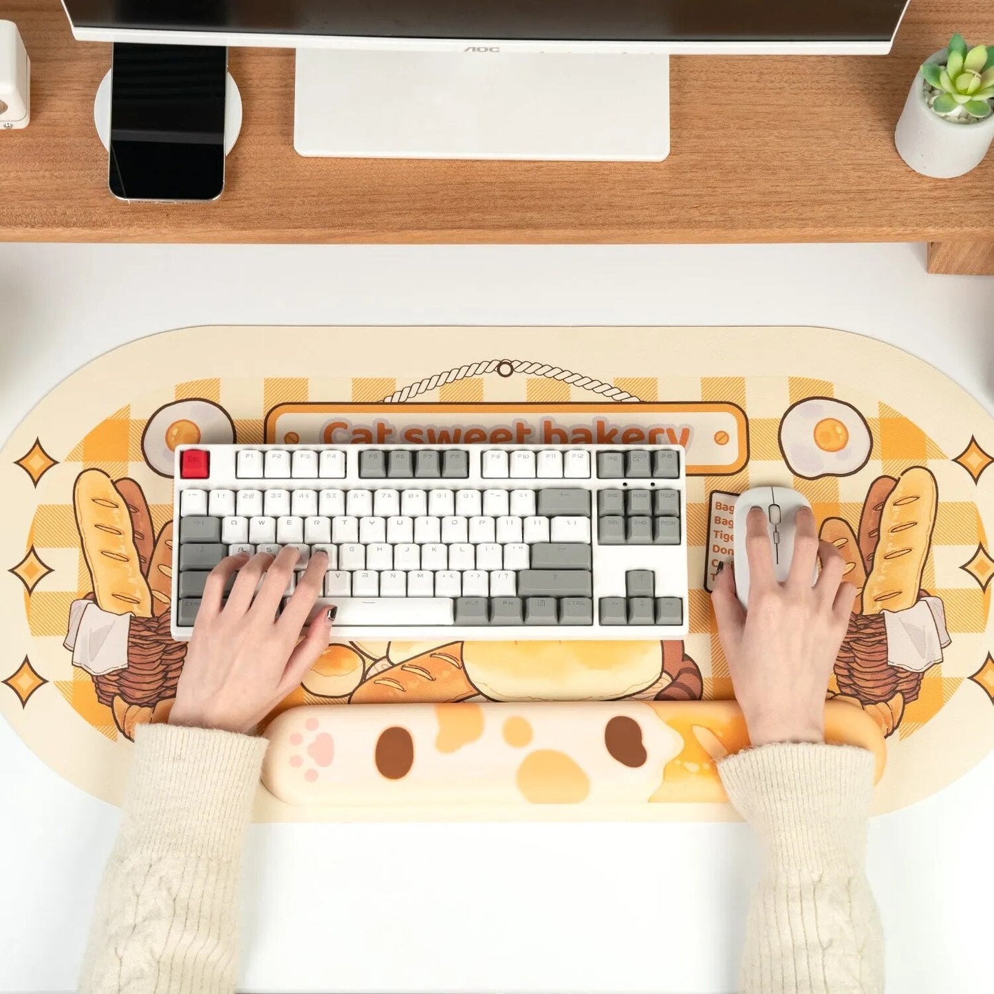 Cat Bakery Desk Pad