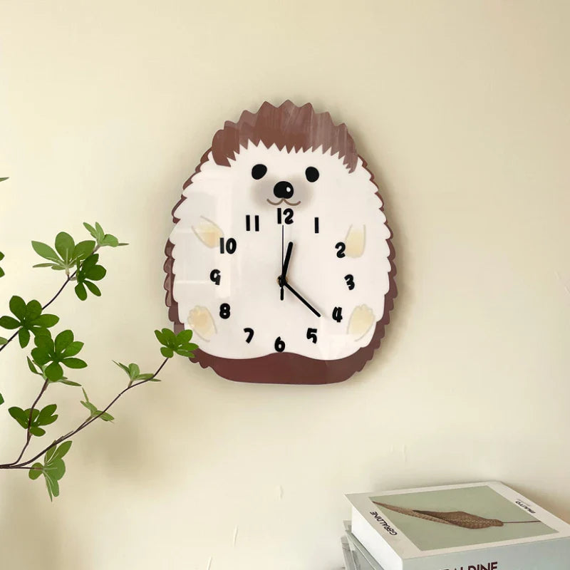 Cute Hedgehog Wall Clock