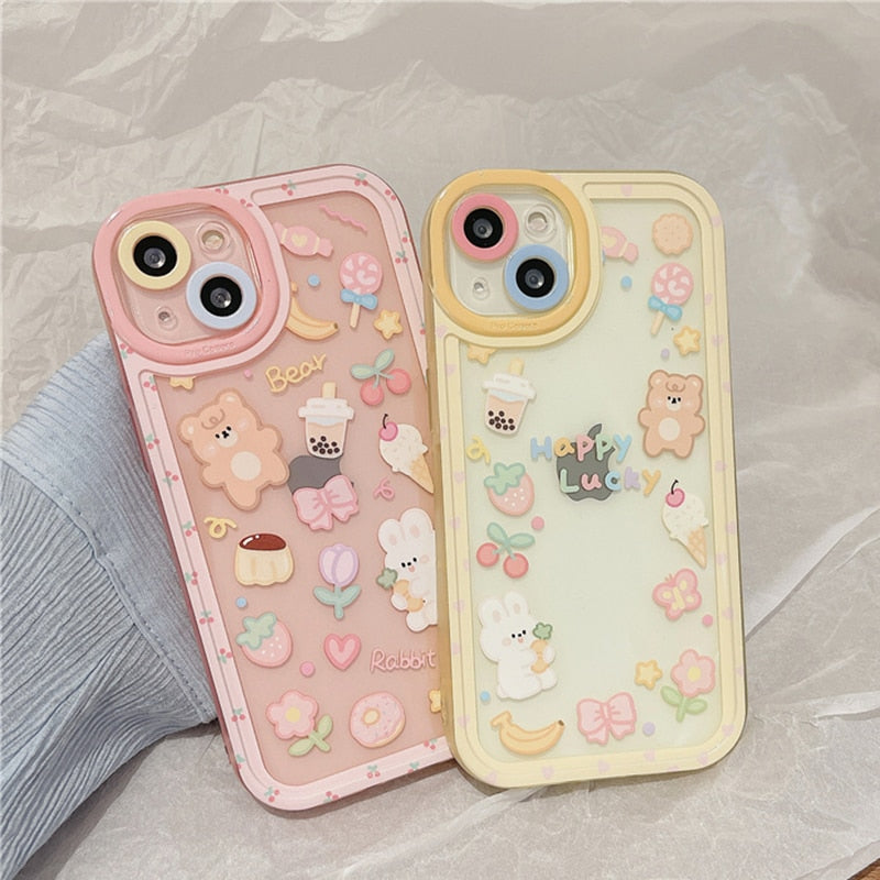 Bunny, Bear, & Sweets iPhone Cases