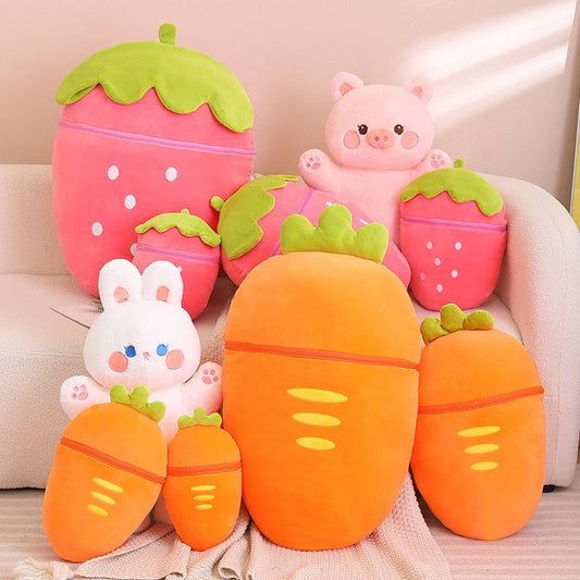 Fruit Transform Animal Plushies