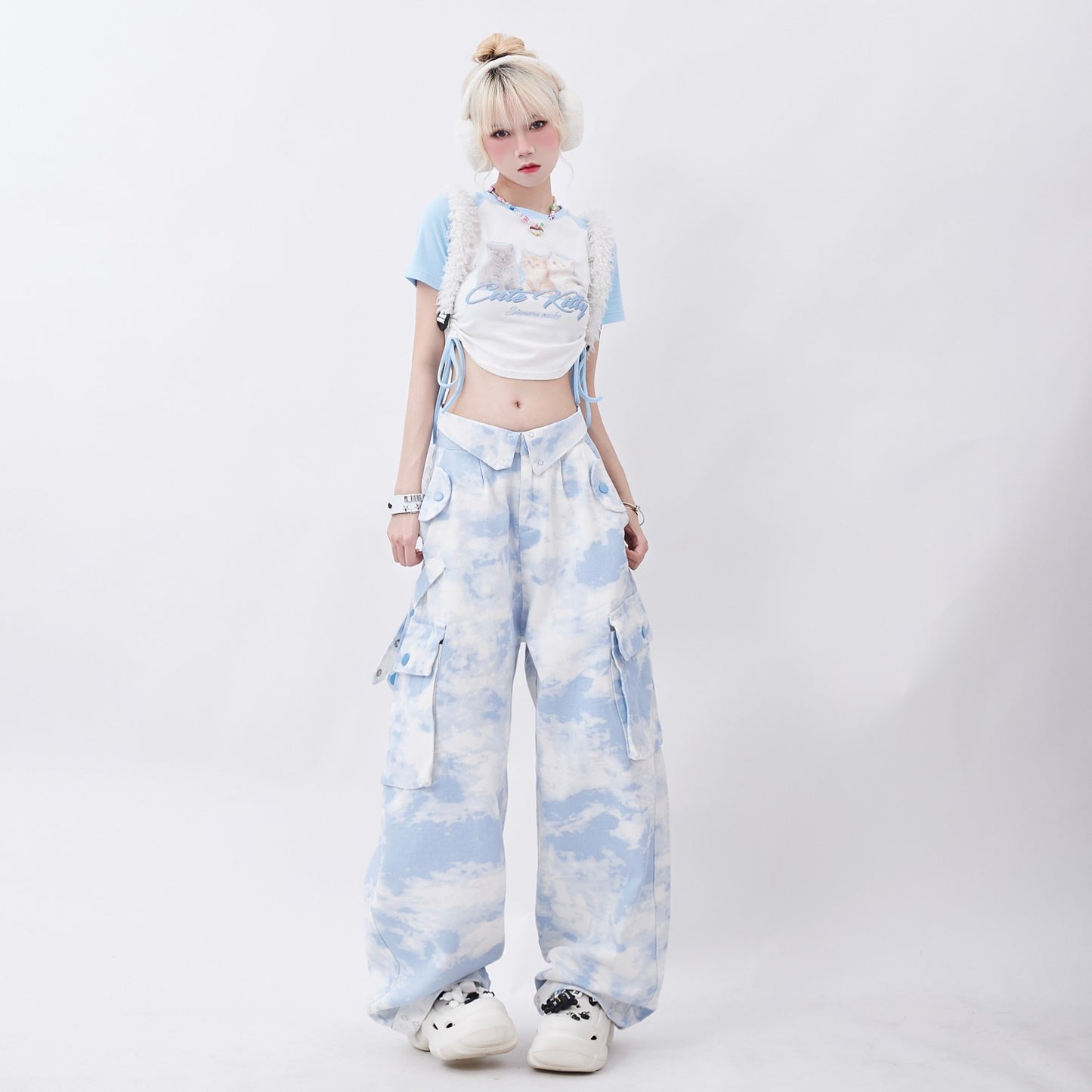 Pastel Camouflage Cargo Pants