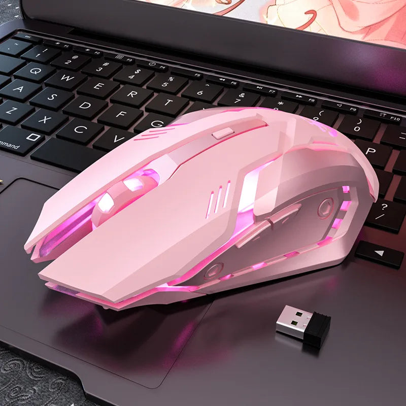 Pink Gaming LED Mouse