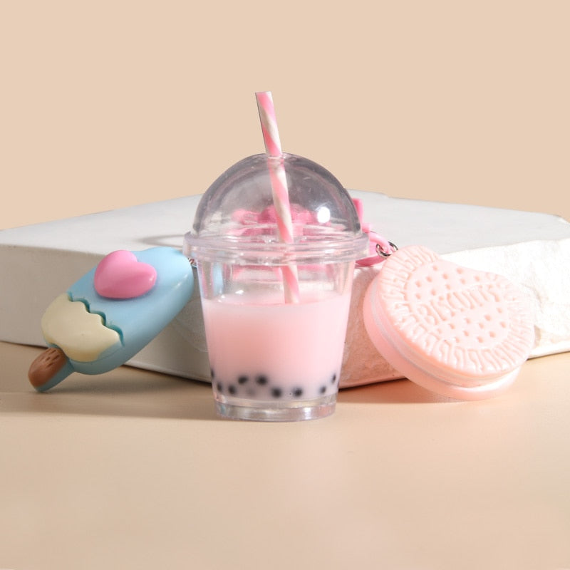 Bubble Tea & Sweets Keychain