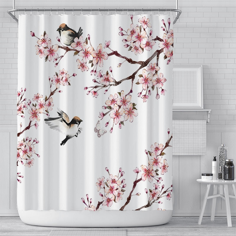 Cherry Blossom Shower Curtains