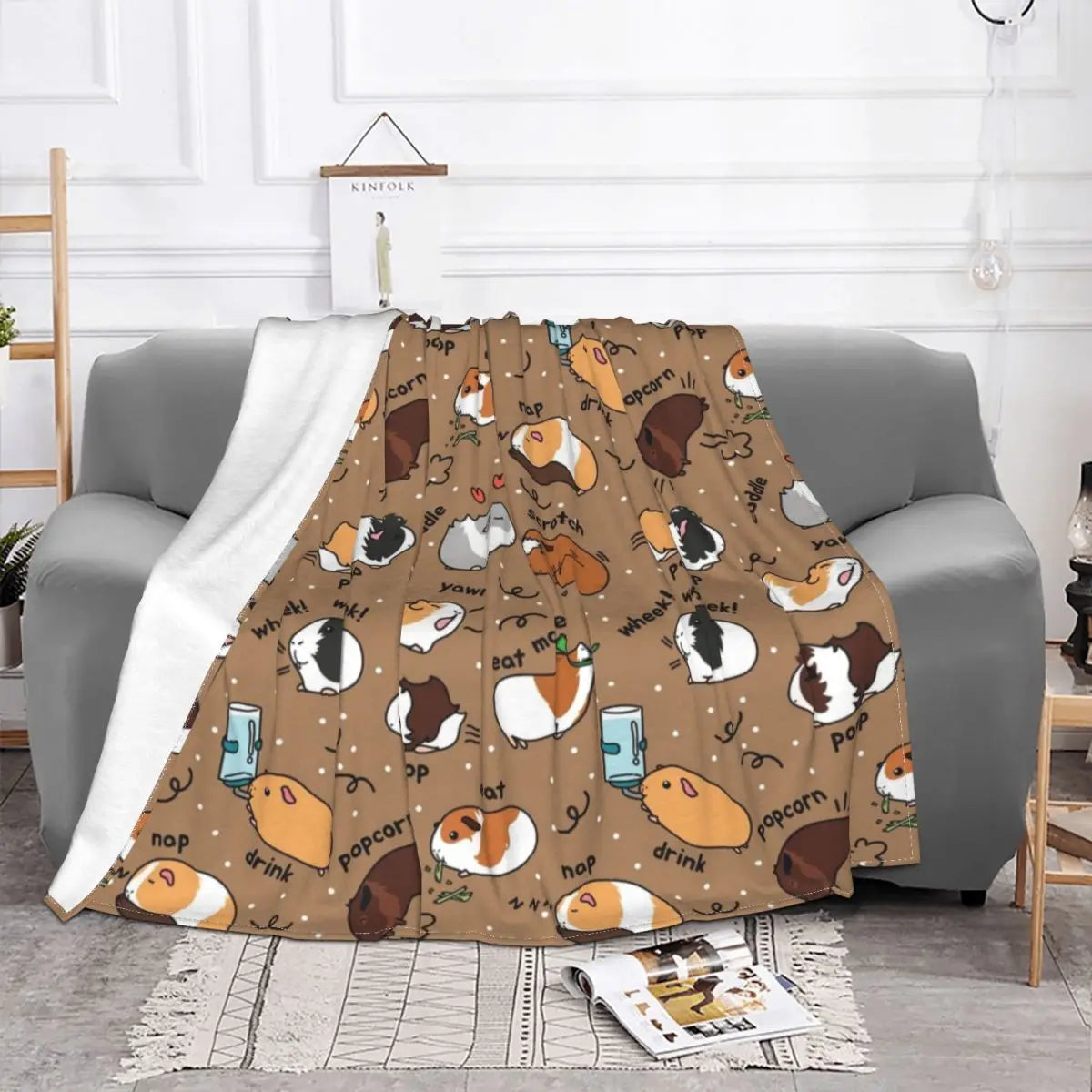 Guinea Pig Throw Blanket