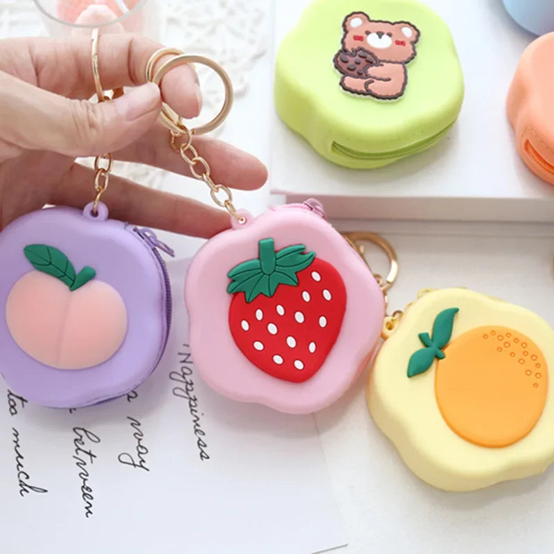 Round Silicone Coin Purses