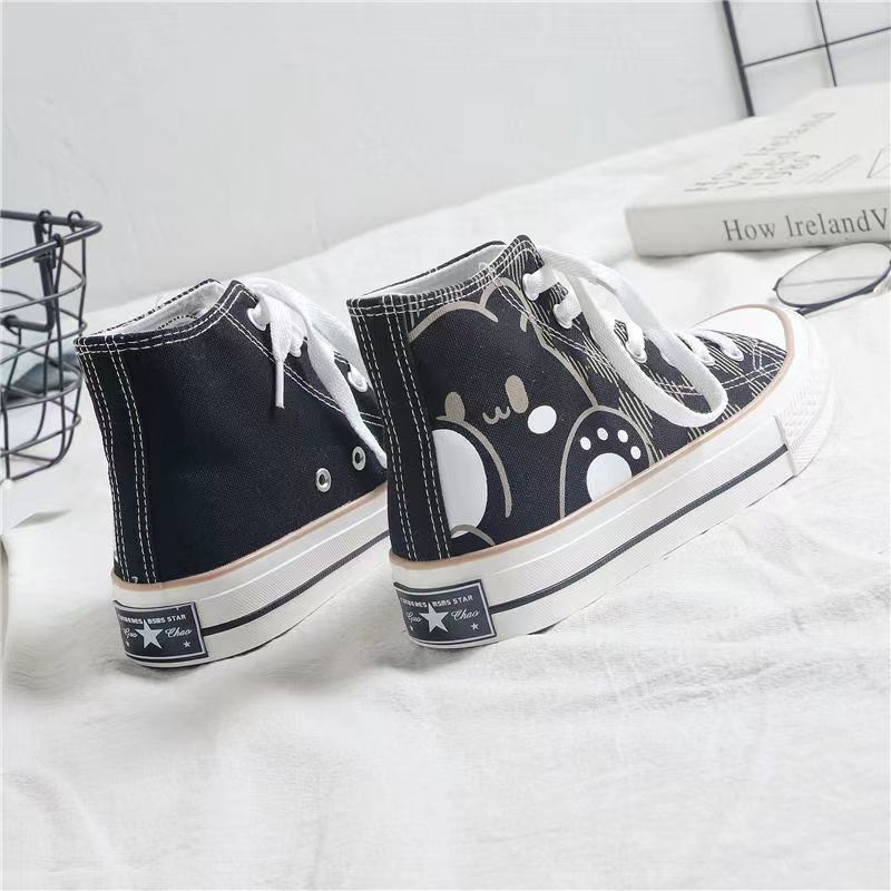 Bear Print High Tops