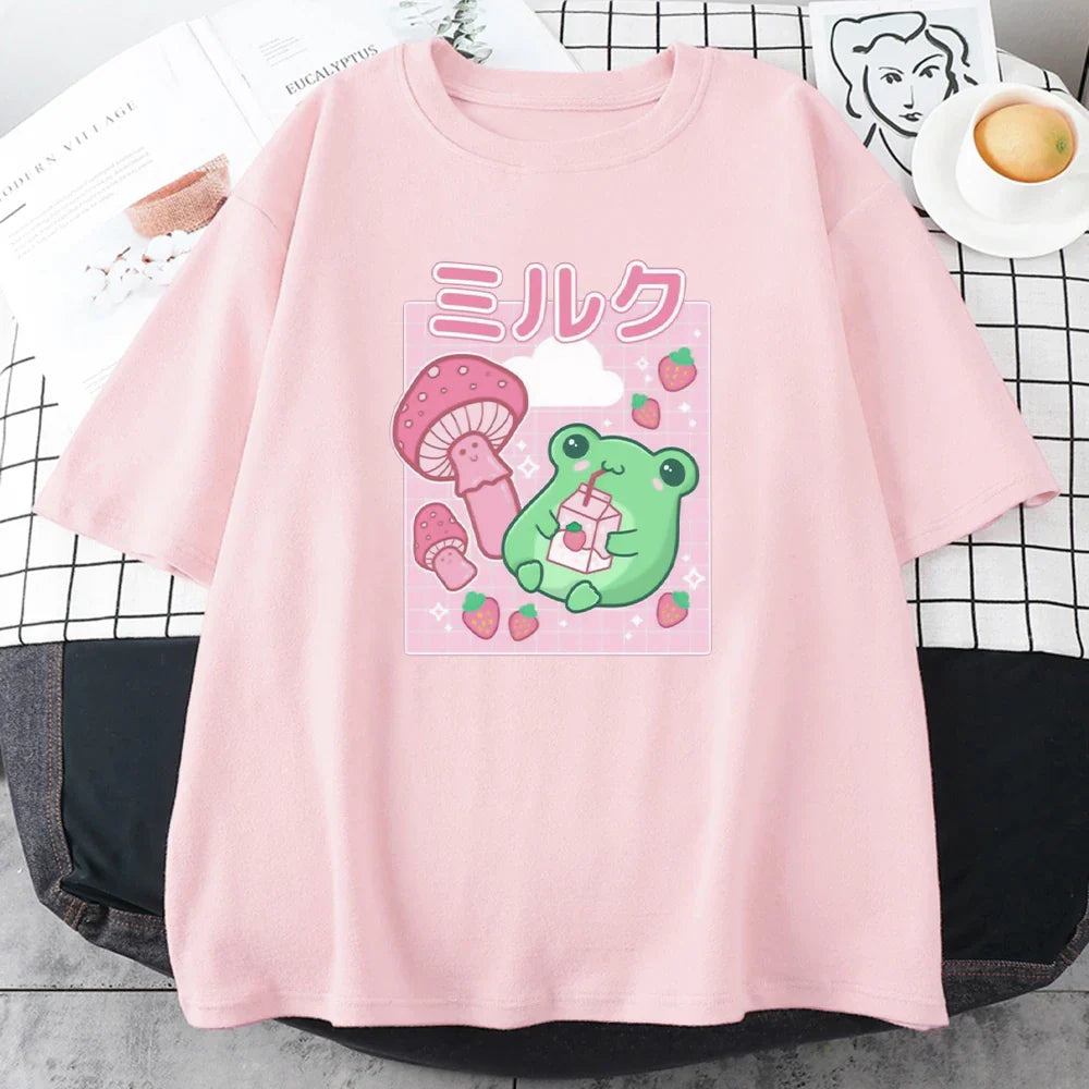 Strawberry Mushroom Frog T-Shirt