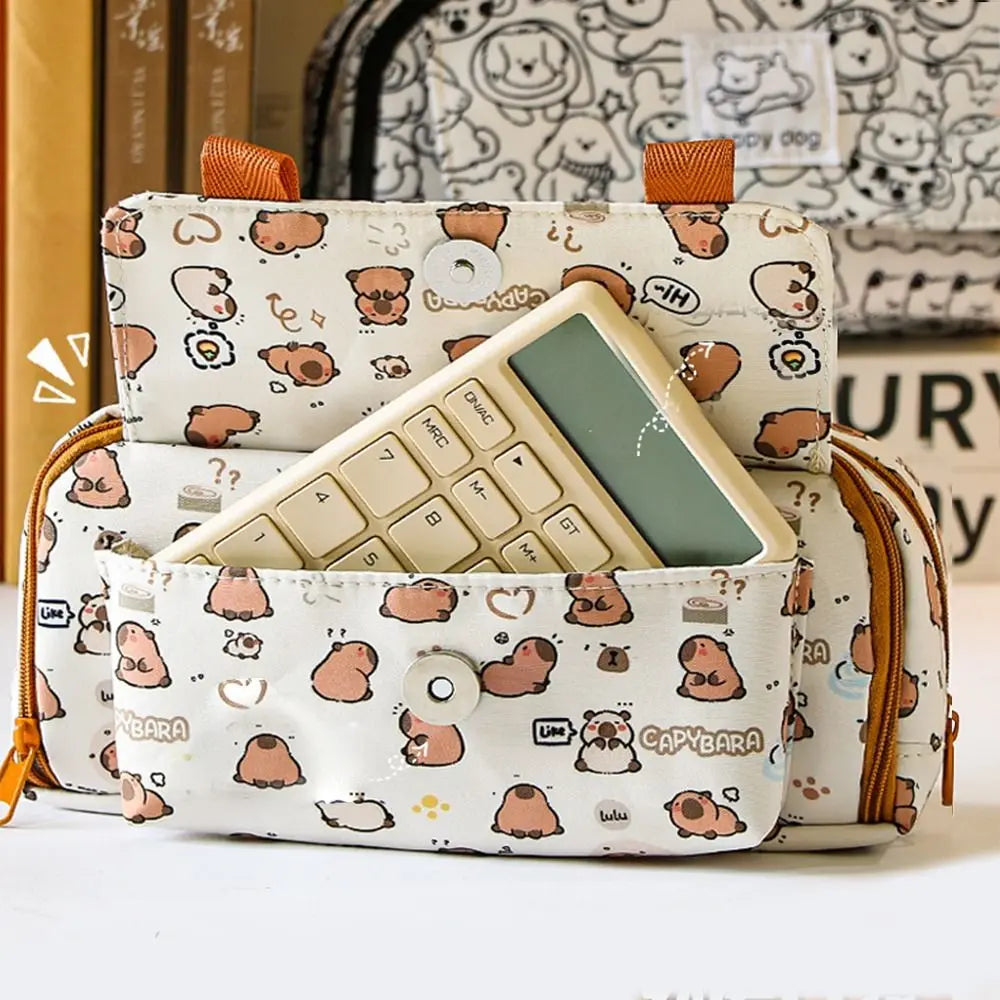 Kawaii Capybara Pencil Bag