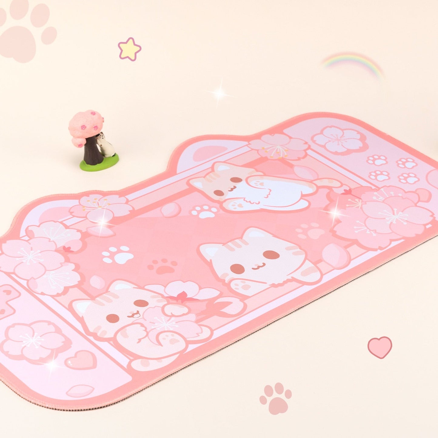 Cat and Bunny Desk Pads