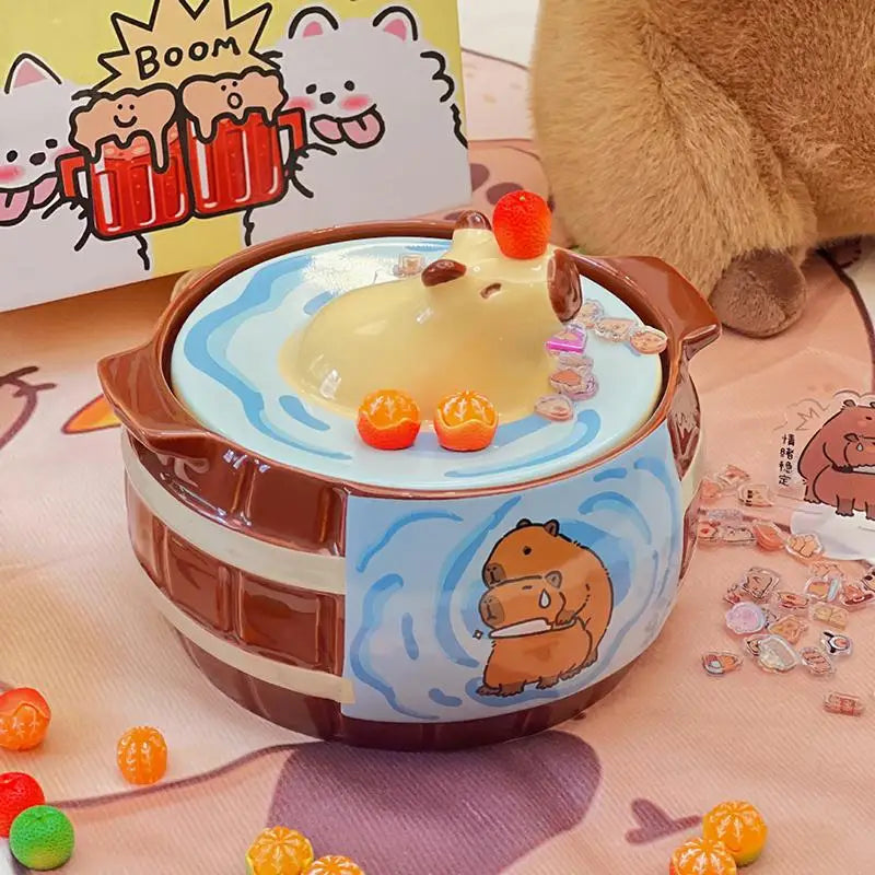 Ceramic Capybara Ramen Bowl