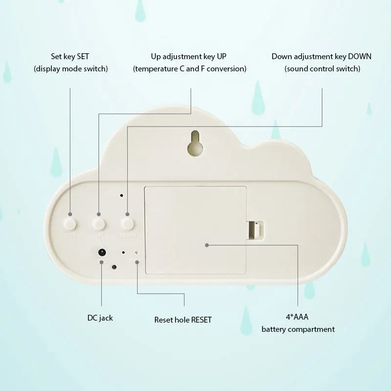 Digital Cloud Alarm Clock