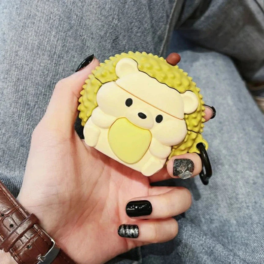 Durian Hedgehog Airpods Case