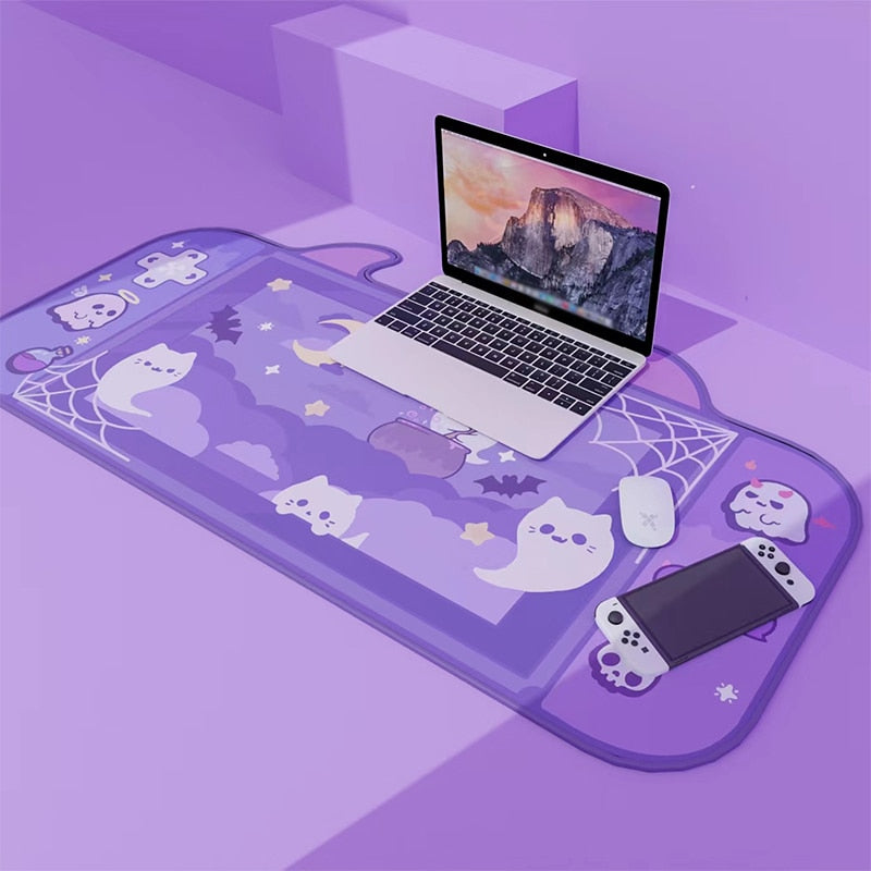 Ghost Kitties Desk Pad