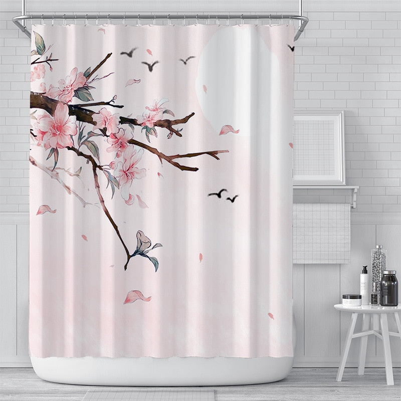 Cherry Blossom Shower Curtains