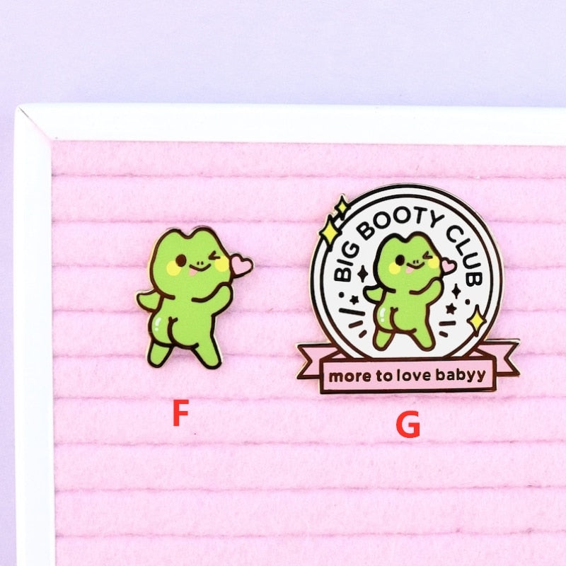 Happy Frog Enamel Pins