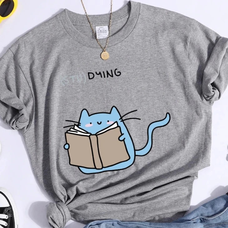 (STU)DYING Cat Graphic T-Shirt