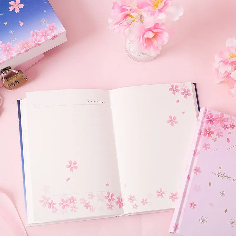 Cherry Blossom Lock Box Diary