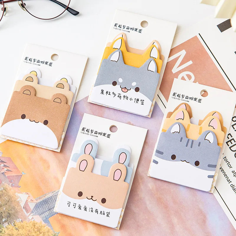 Kawaii Animal Sticky Notes