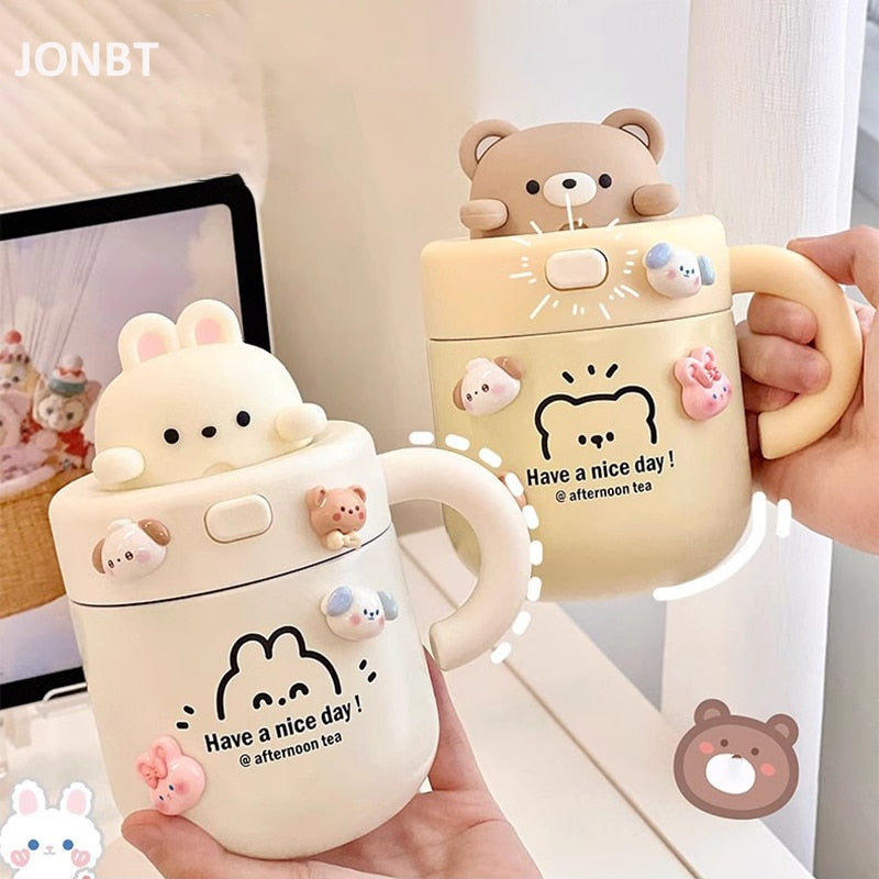 Bear & Bunny Thermos Mug