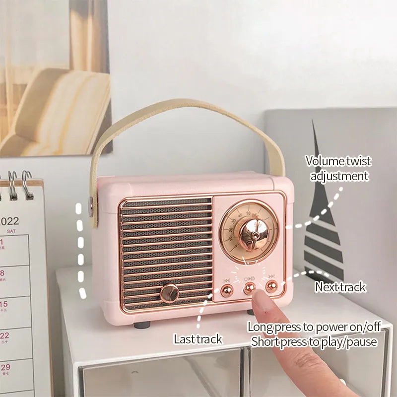 Mini Retro Bluetooth Speaker