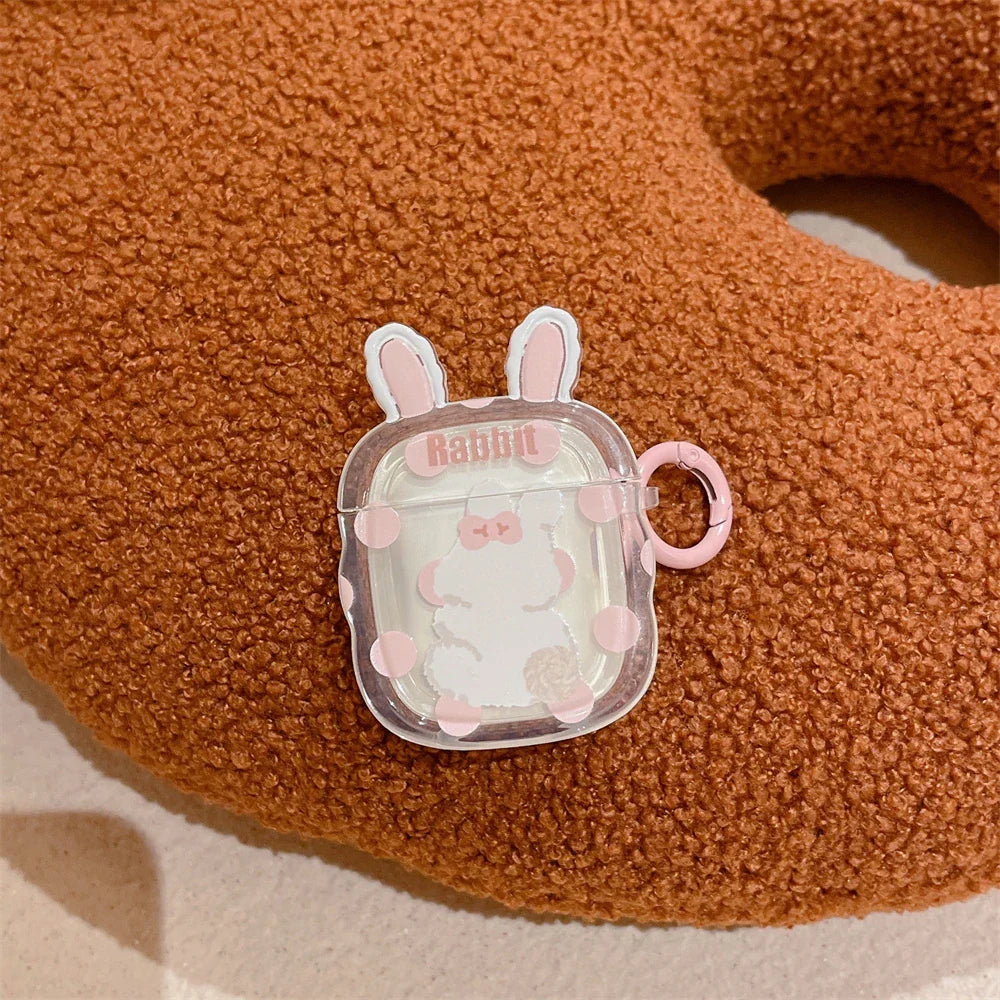 Bunny Ears Transparent AirPods Case