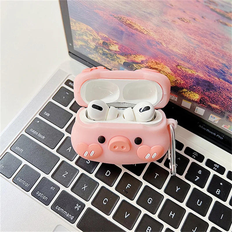 Cute Pig AirPods Case