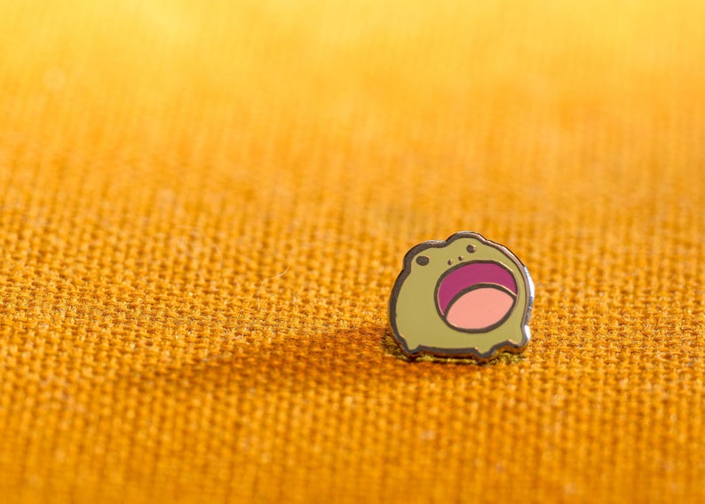 Happy Frog Enamel Pins