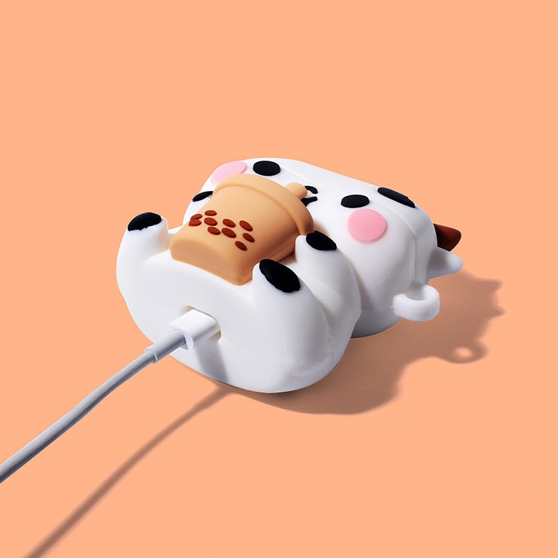 Boba Tea Cow AirPods Case