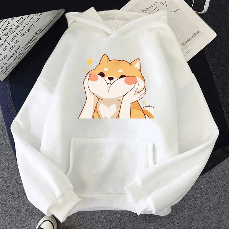 Cute Shiba Inu Graphic Hoodie