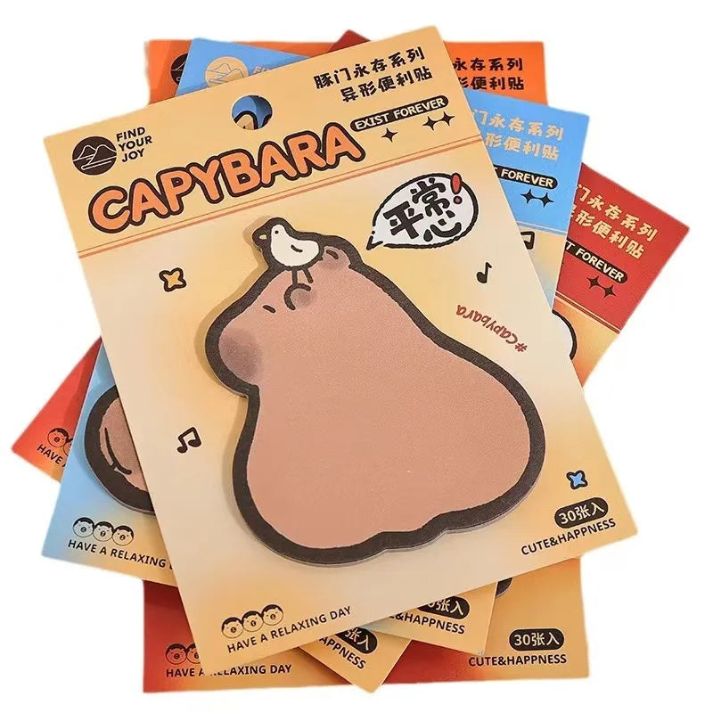 Cute Capybara Sticky Notes Set