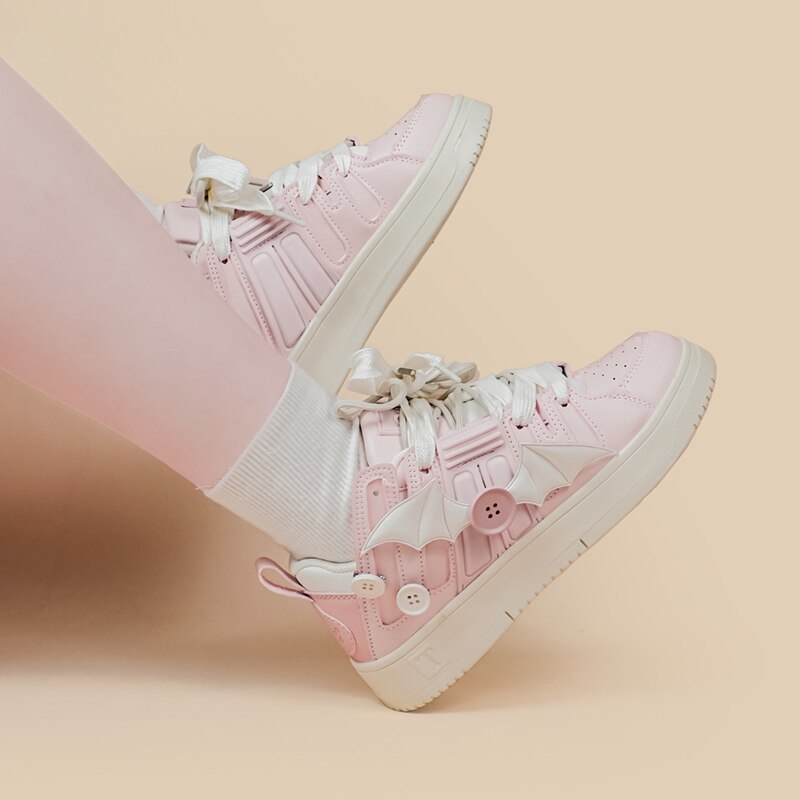 Pink Bat Sneakers