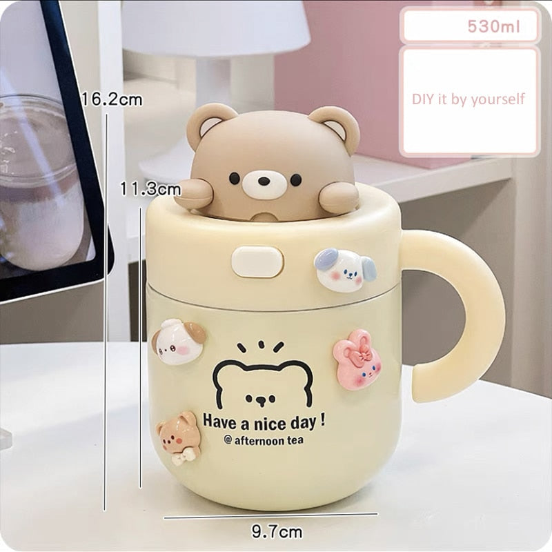 Bear & Bunny Thermos Mug