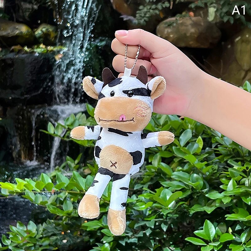 Cow Plush Pendant Keychain