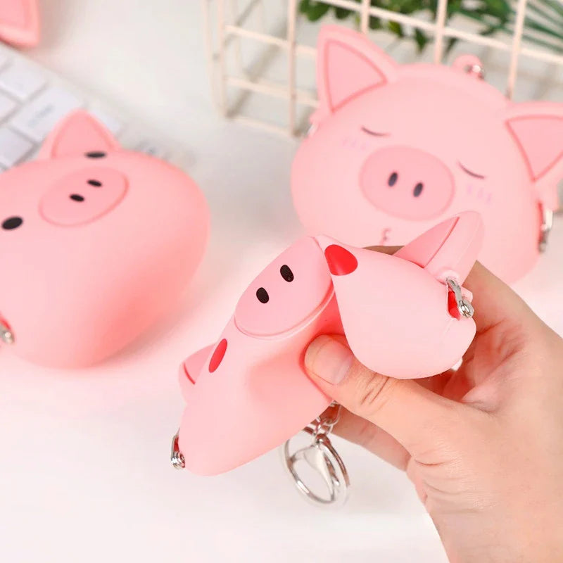 Pink Pig Silicone Coin Purse