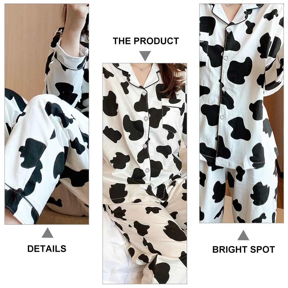 Cow Pattern Print Pajamas