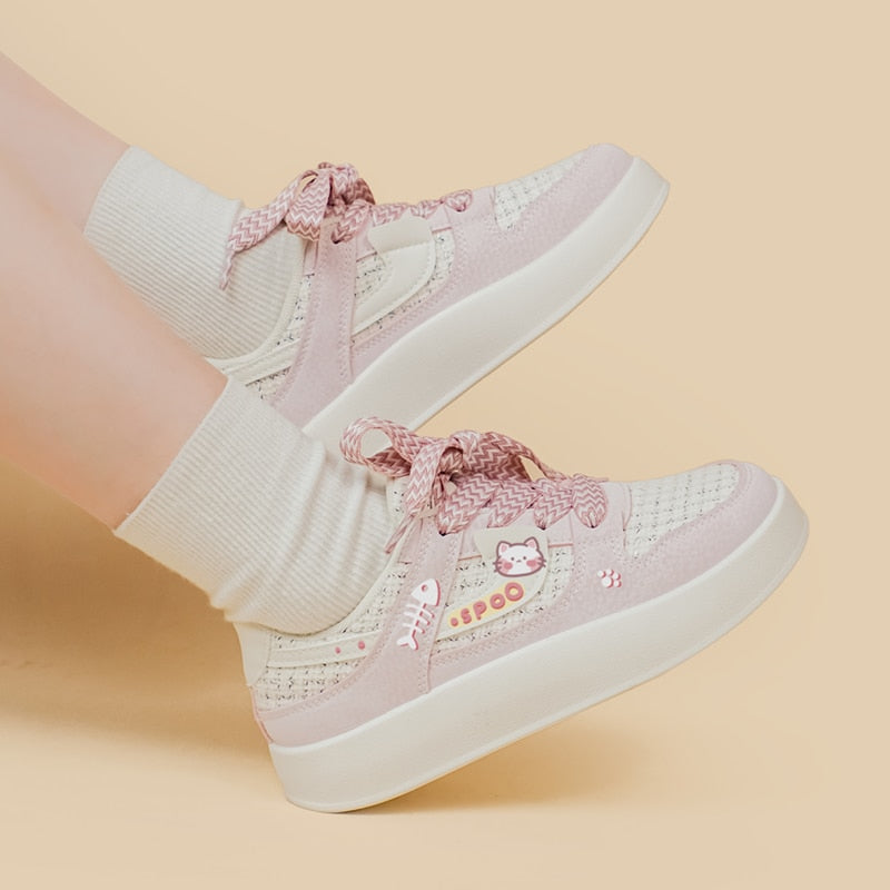 Neko Fish Bone Sneakers