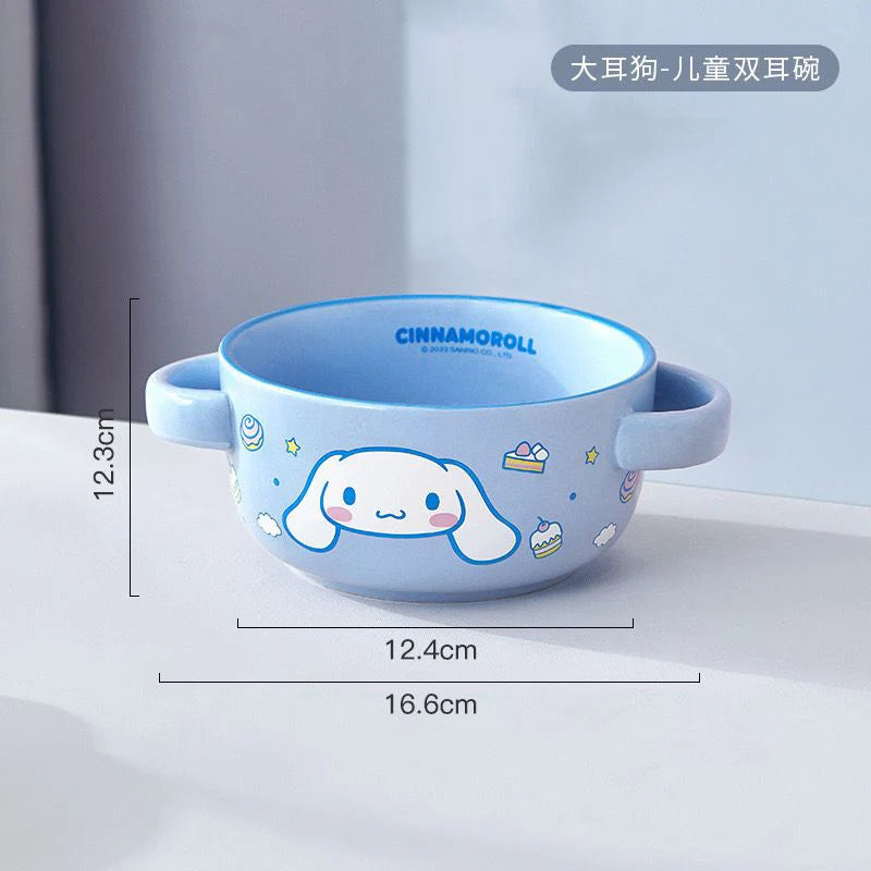 Kawaii Sanrio Ceramics Bowl with Spoon