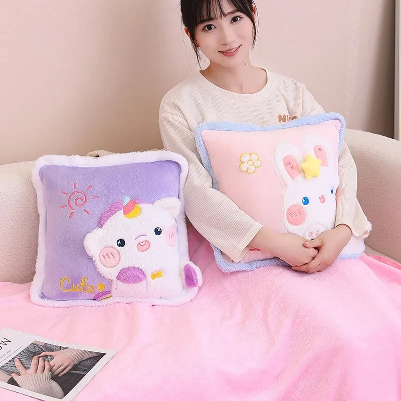 Kawaii Pillow + Blanket Combo