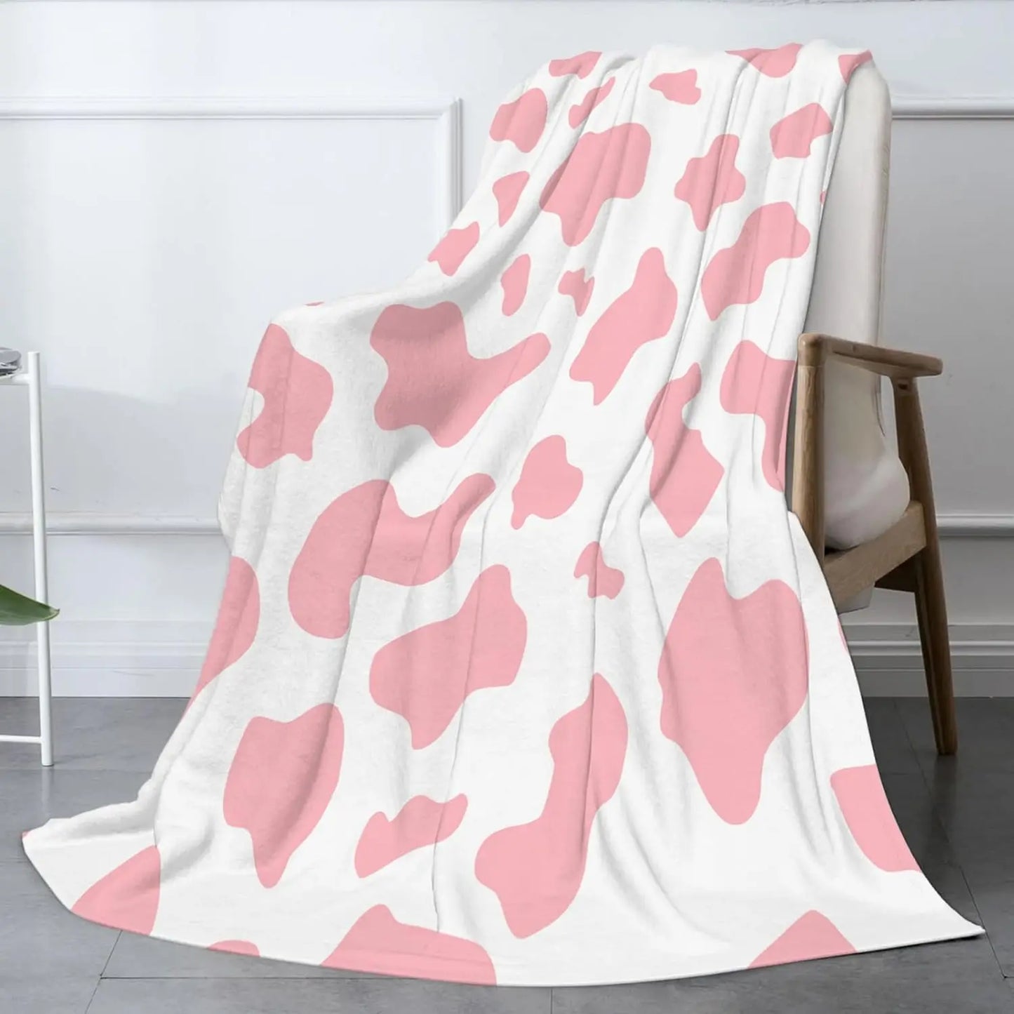 Cow Print Flannel Blanket