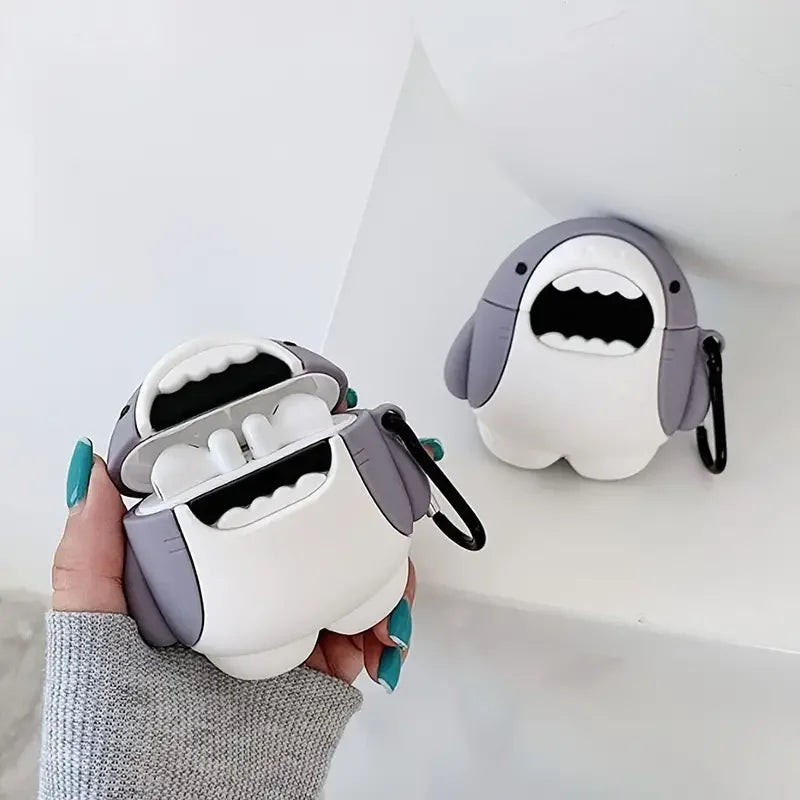 Kawaii Shark AirPods Case