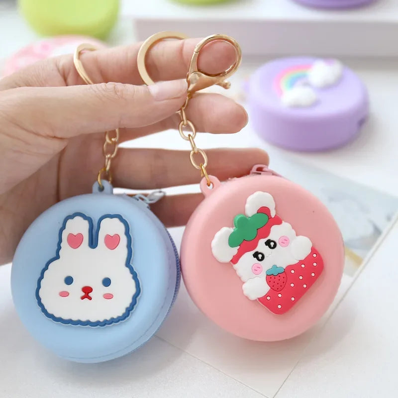 Round Silicone Coin Purses