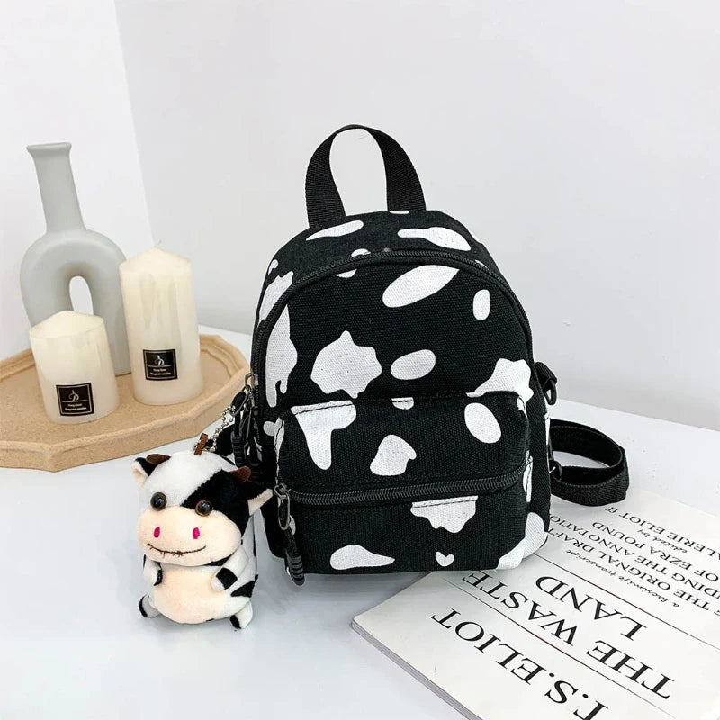 Cow Print Mini Backpacks