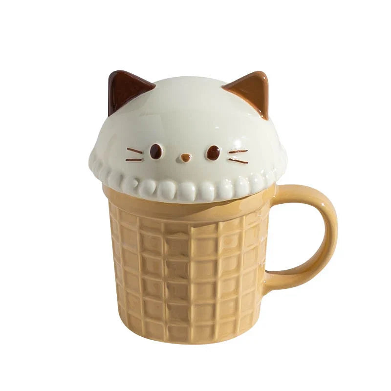 Cute Animal Ice Cream Mugs