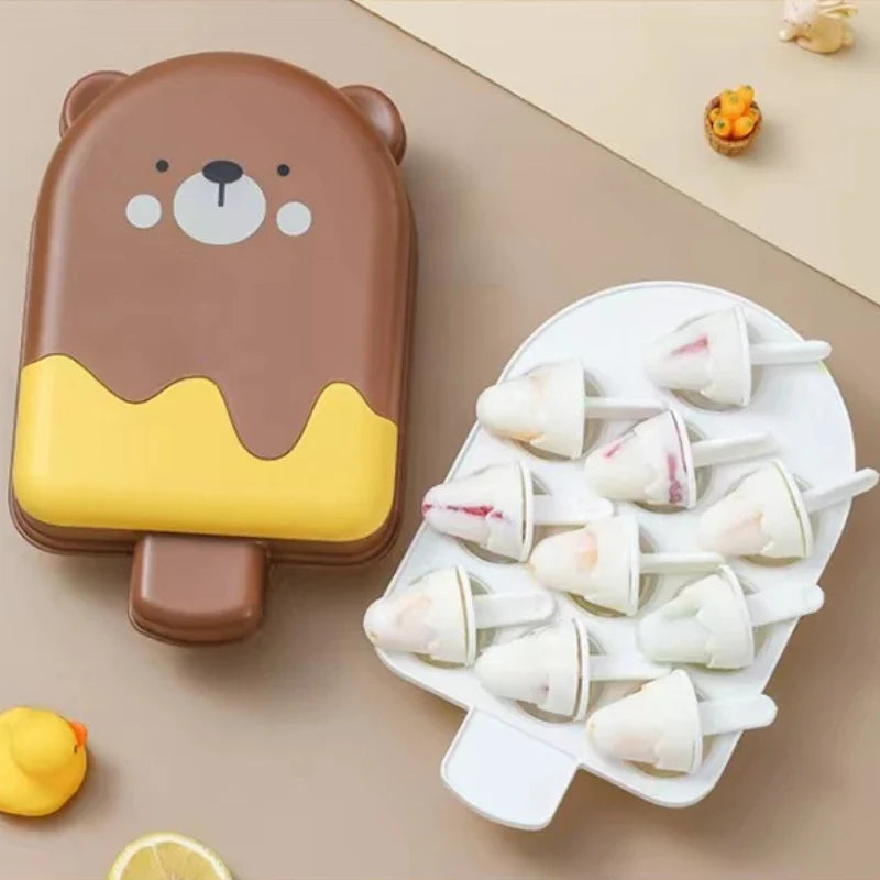 Cute Bear Ice Cream Mold Tray